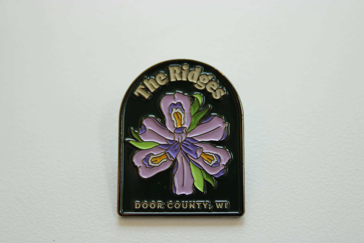 Ridges Dwarf Lake Iris Hiking Stick Medallion