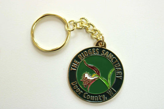 Ram's Head Orchid Keychain