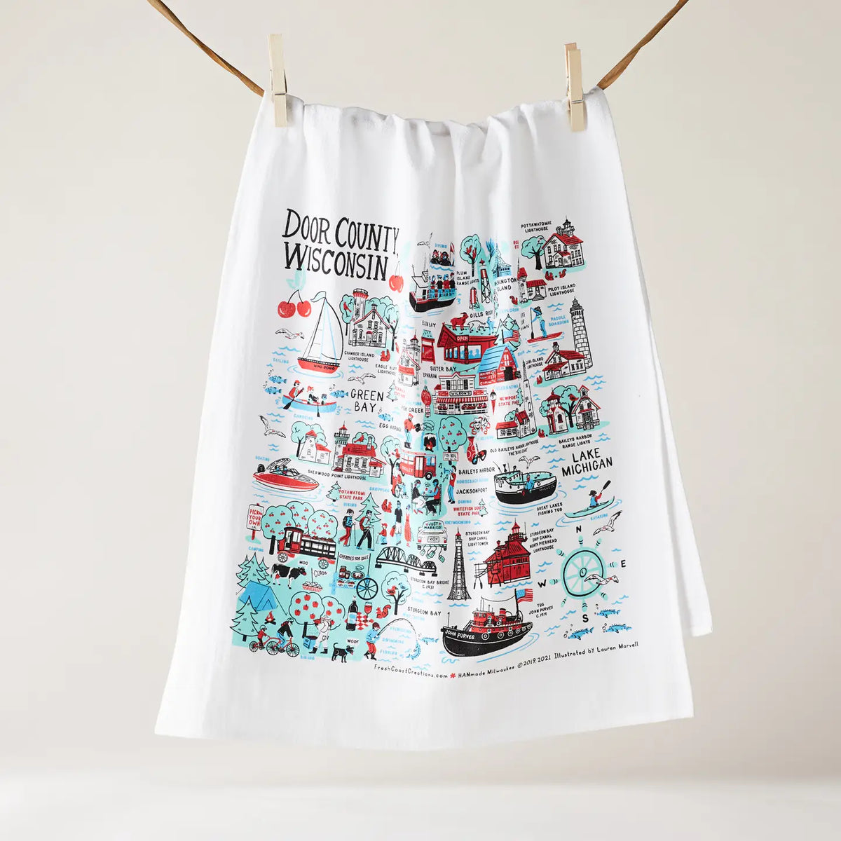 Door County Kitchen Towel